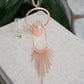 Aromatherapy Necklace with Embellished Clear Quartz Gemstone