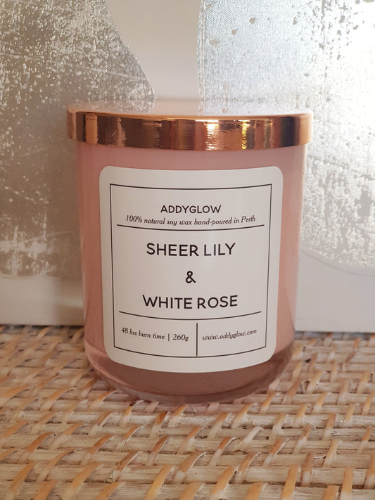 Sheer Lily & White Rose